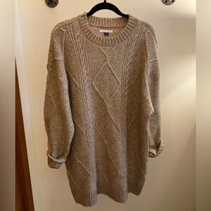 AE Oversized Cable-Knit Sweater Dress